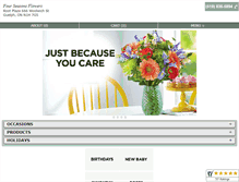 Tablet Screenshot of fourseasonsflowers.ca